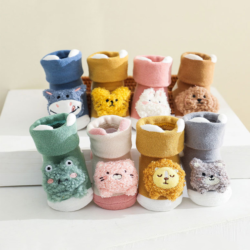 الوليد طفلة الصبي لطيف الكرتون - مراجعة Unisex Baby Socks Non Slip وسعره