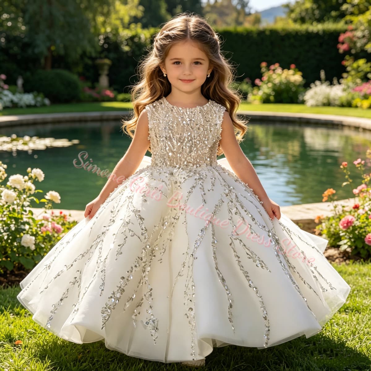 فستان فتاة الزهور الفاخر المزي - مراجعة Toddler Girl Tulle Party Dress وسعره