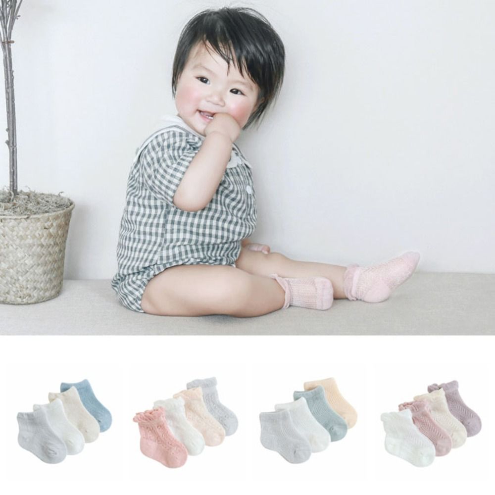 4 أزواج من الجوارب القطنية الج - مراجعة Unisex Baby Socks Non Slip وسعره