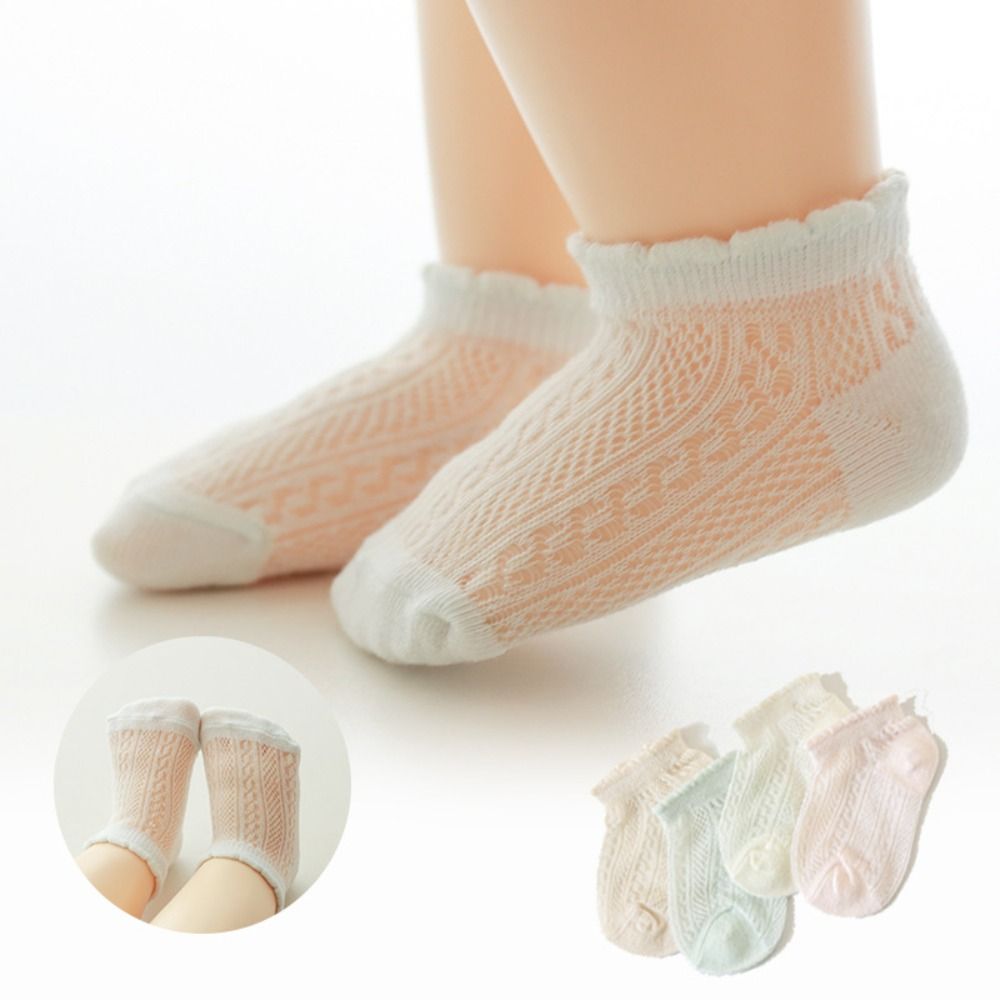 4 أزواج من الجوارب القطنية الج - مراجعة Unisex Baby Socks Non Slip وسعره