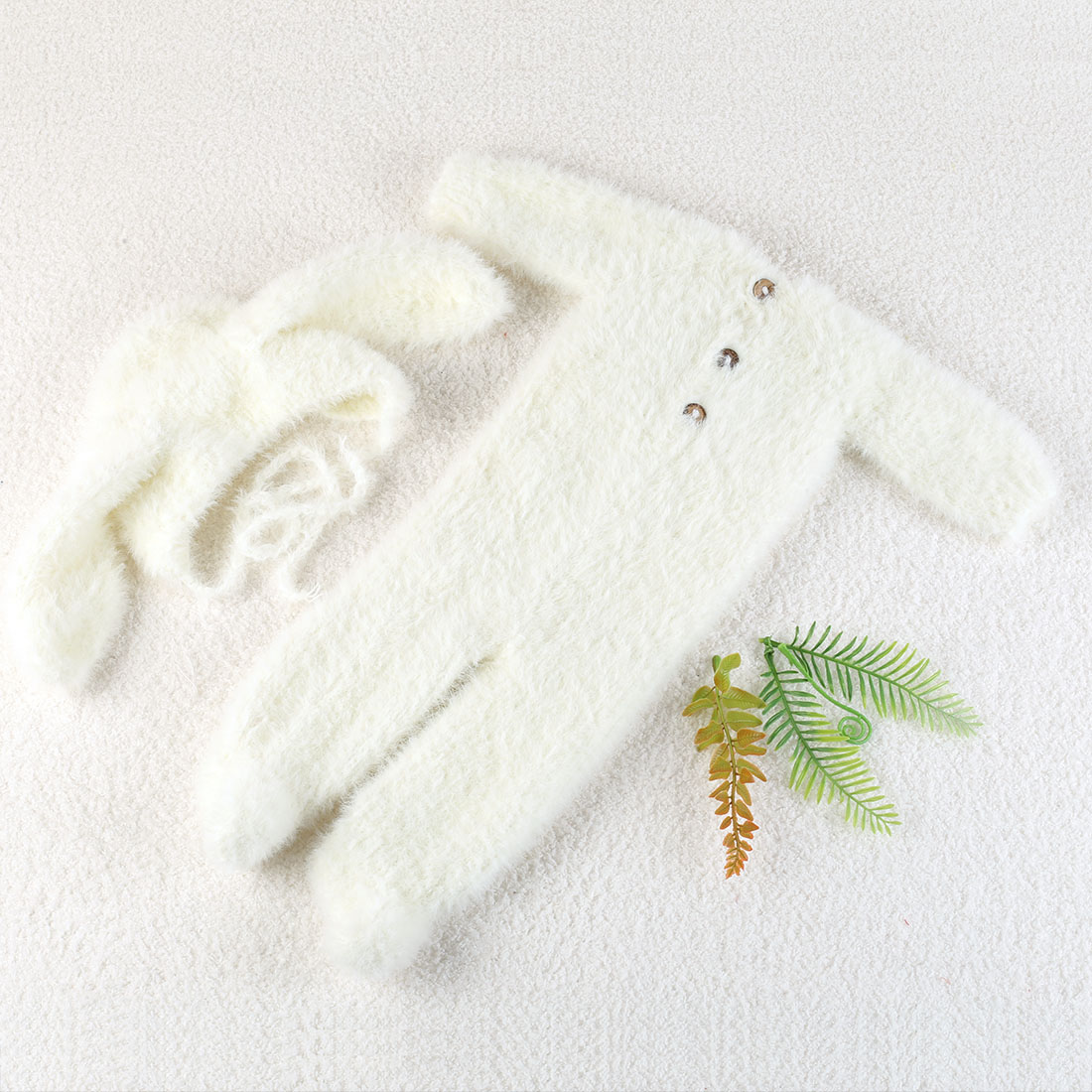 بدلة محبوكة على شكل دب تيدي نا - مراجعة Infant Photography Props Outfit وسعره