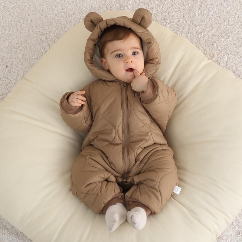 الوليد الطفل رومبير الشتاء رشا - مراجعة Cotton Baby Onesies Zipper وسعره