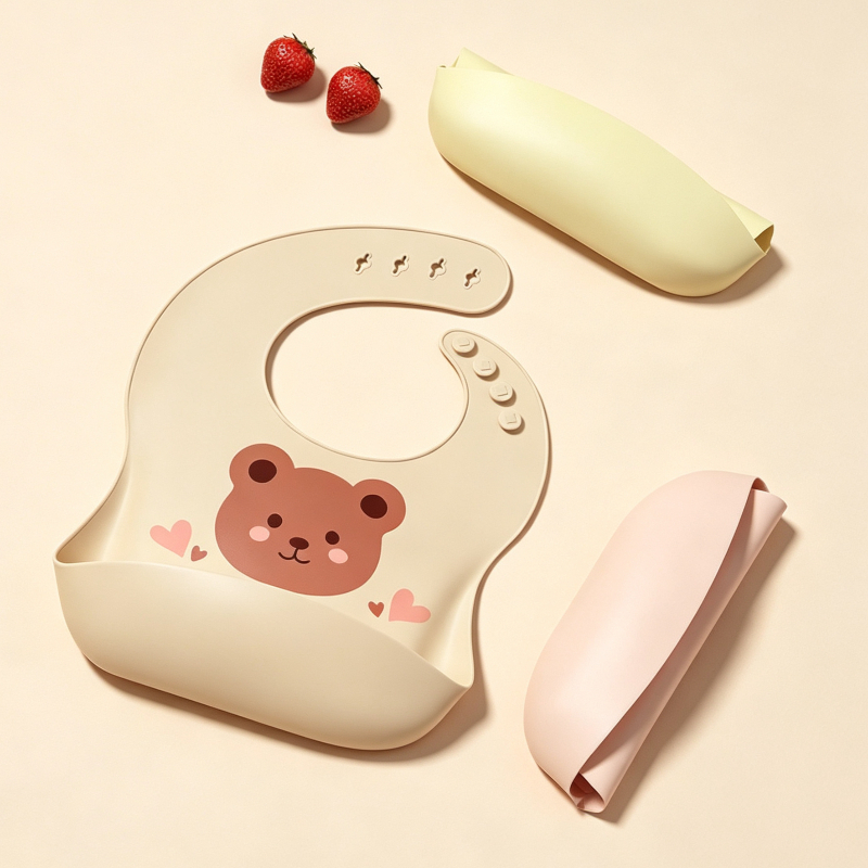 مرايل أطفال مقاومة للماء من ال - مراجعة Waterproof Baby Bibs Silicone وسعره