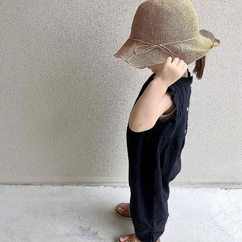 MILANCEL الصيف الطفل السروال ا - مراجعة Baby Summer Linen Sleeveless Jumpsuit وسعره