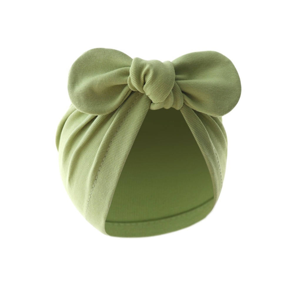 لطيف زهرة عقدة الطفل قبعة بلون - مراجعة Infant Beanie Hat With Ears وسعره