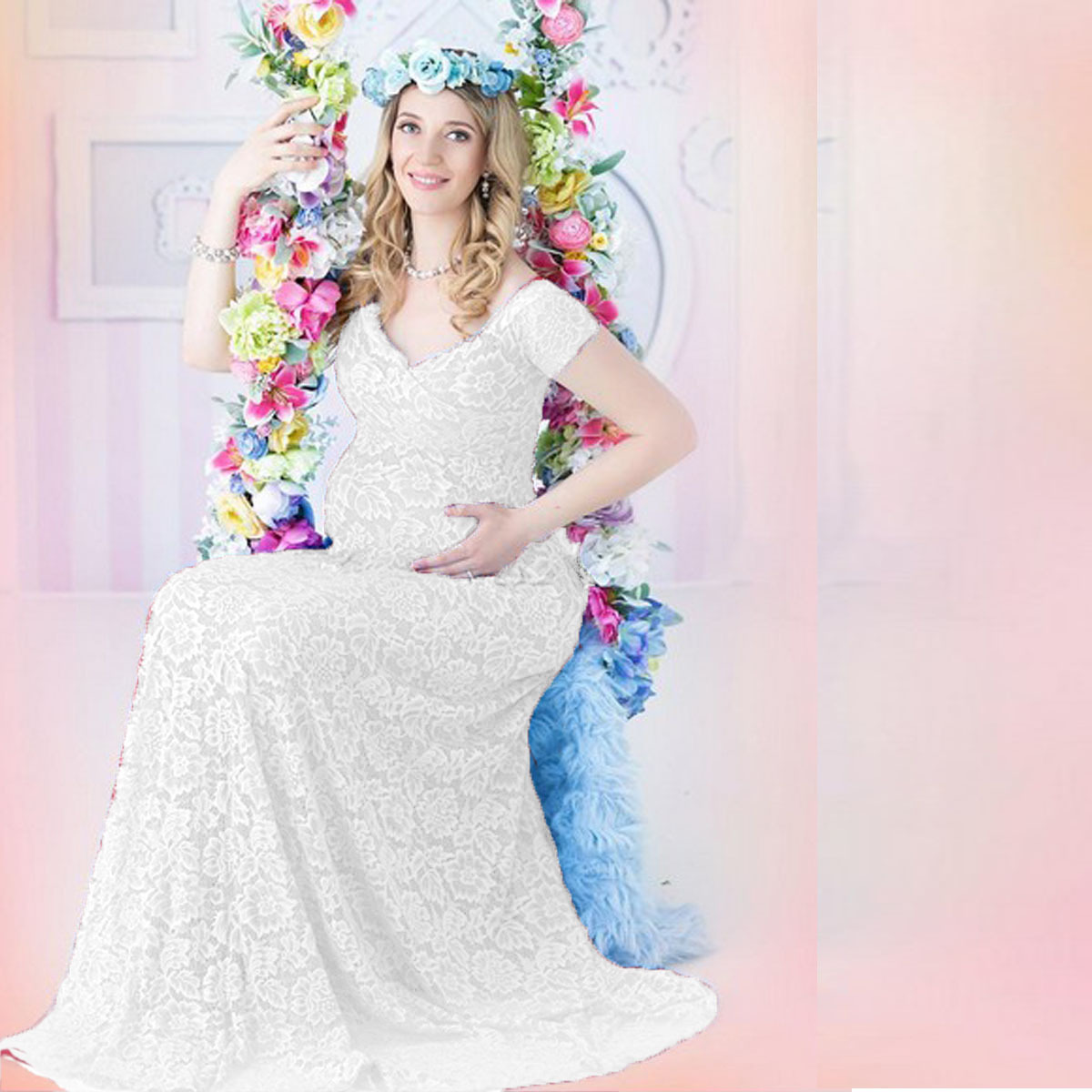 فستان ماكسي للحوامل بتصميم أور - مراجعة Maternity Wear وسعره
