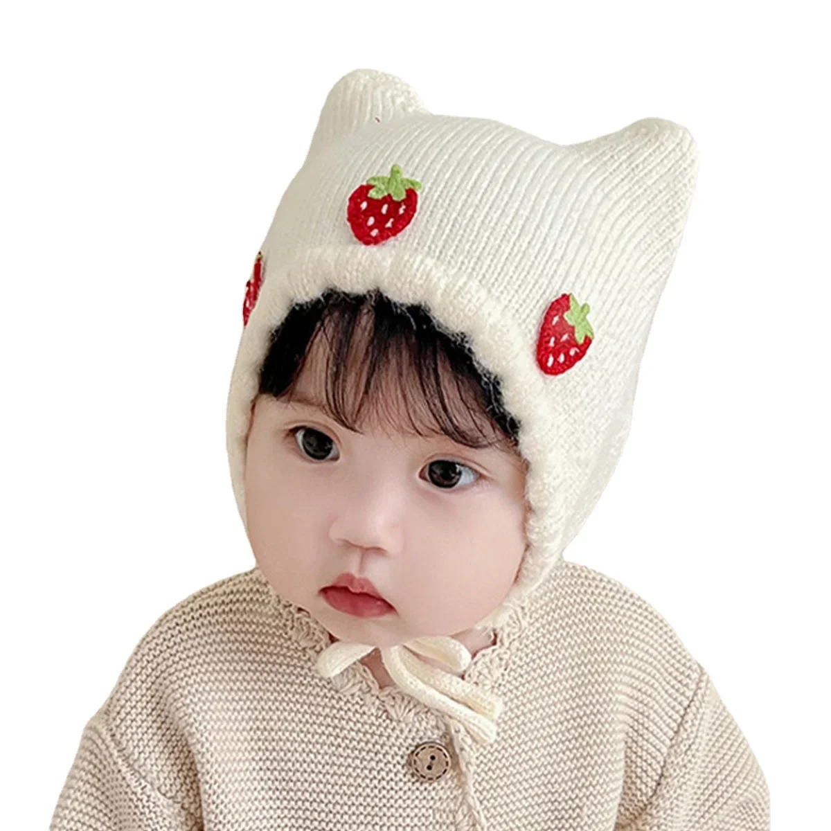 جديد الخريف الشتاء طفلة قبعة ل - مراجعة Infant Beanie Hat With Ears وسعره