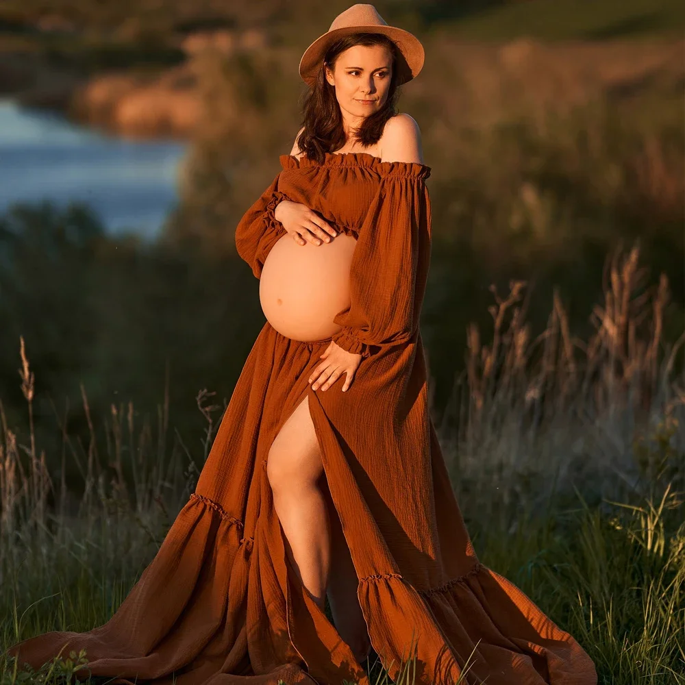 مثير قبالة الكتف الرجعية الأمو - مراجعة Maternity Wear وسعره