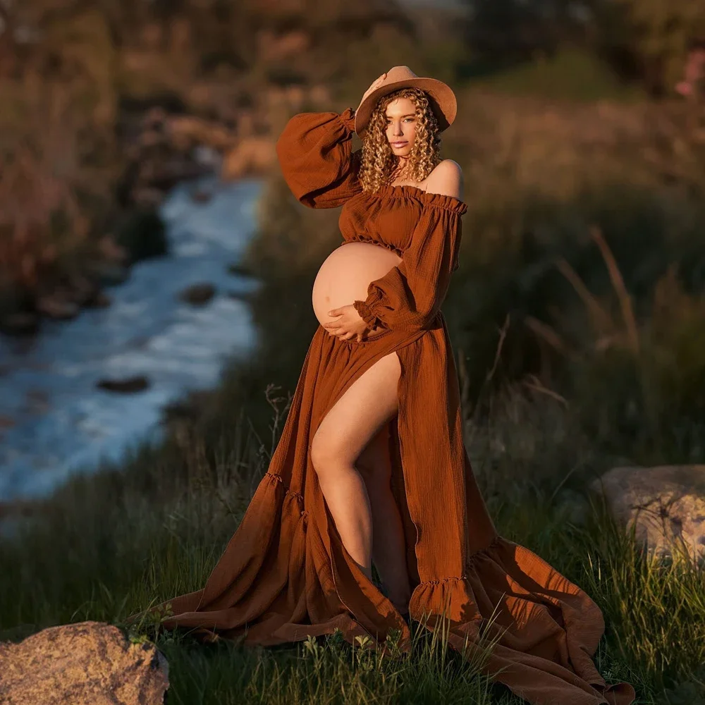 مثير قبالة الكتف الرجعية الأمو - مراجعة Maternity Wear وسعره