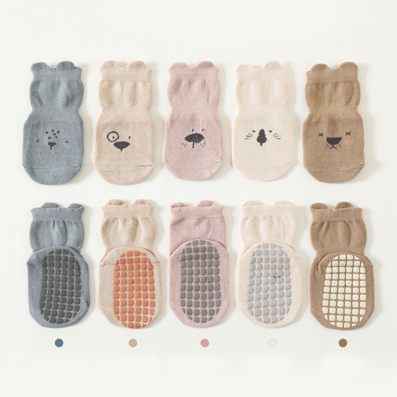 3/5 أزواج من الجوارب الأرضية غ - مراجعة Unisex Baby Socks Non Slip وسعره