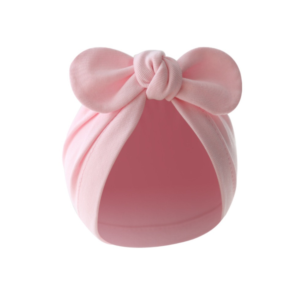 لطيف زهرة عقدة قبعة القطن لينة - مراجعة Infant Beanie Hat With Ears وسعره