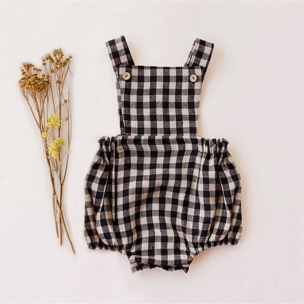 الوليد بيبي بوي فتاة رومبير ل  - مراجعة Baby Summer Linen Sleeveless Jumpsuit وسعره