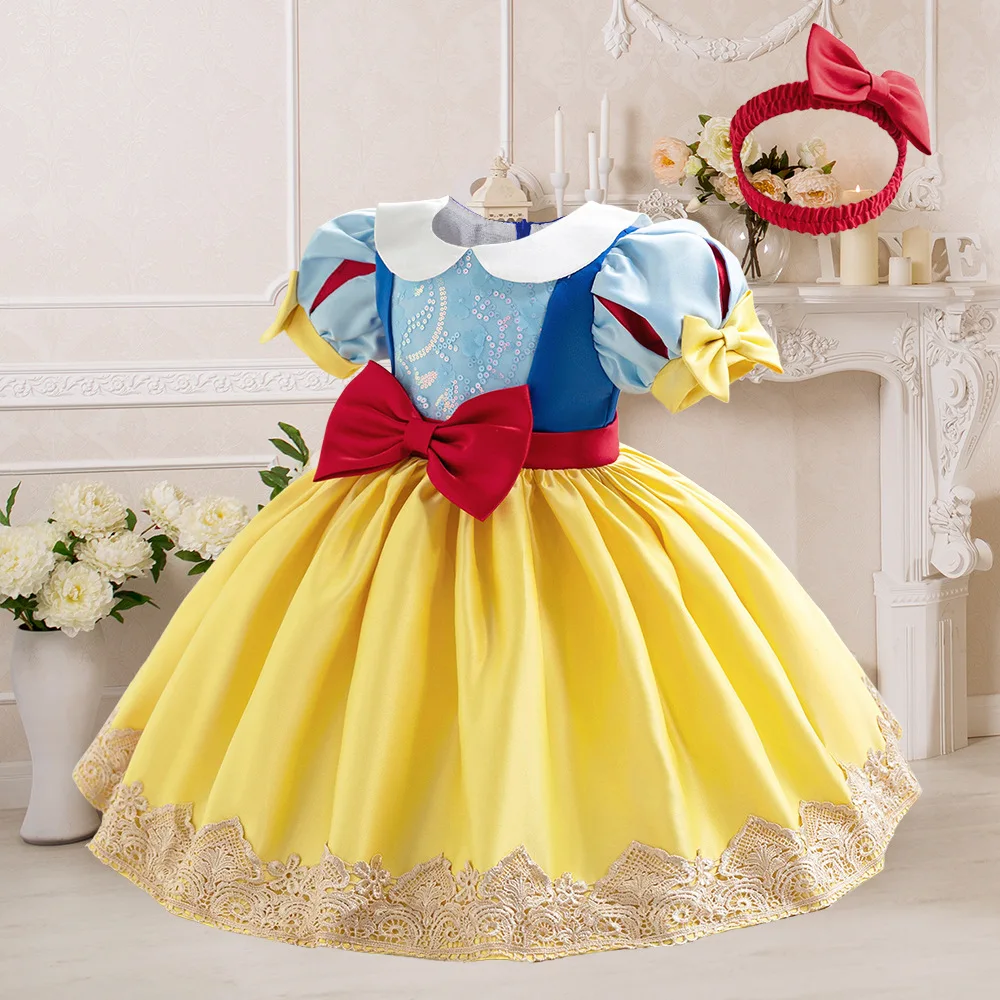 فستان حفلة توتو أصفر عتيق للفت - مراجعة Toddler Girl Tulle Party Dress وسعره