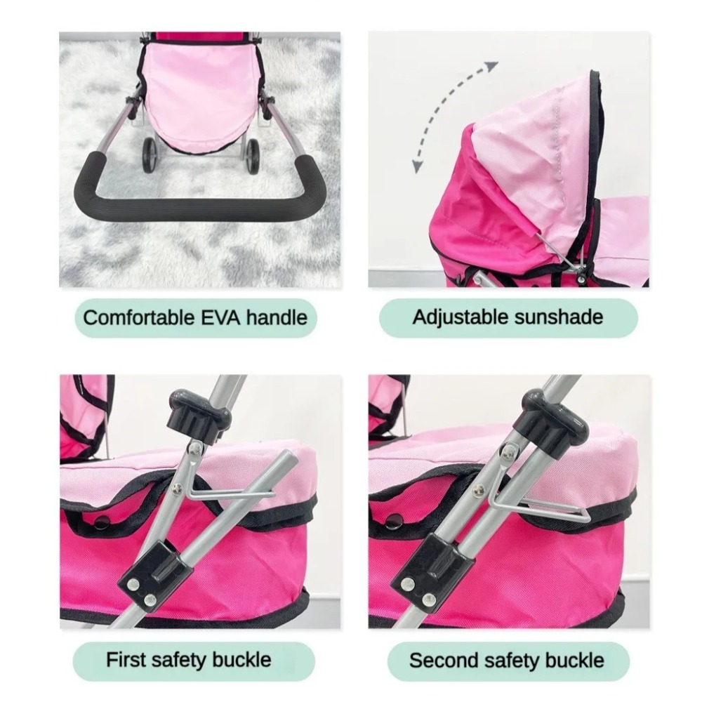 عربة دمية للأطفال قابلة للطي،  - مراجعة Lightweight Foldable Baby Stroller Compact وسعره