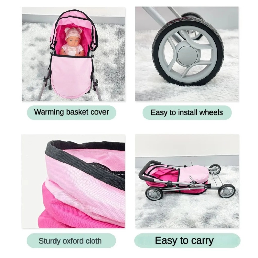عربة دمية للأطفال قابلة للطي،  - مراجعة Lightweight Foldable Baby Stroller Compact وسعره