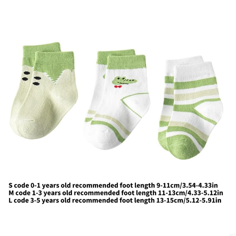 3 أزواج من جوارب الأطفال الرضع - مراجعة Unisex Baby Socks Non Slip وسعره